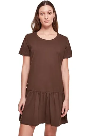 Urban classics Damen TB4104-Ladies Valance Tee Dress Kleid, , m