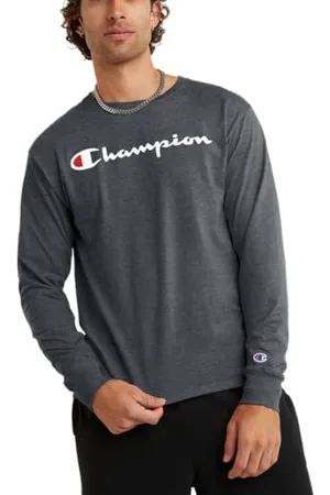 Champion Herren Classic Long Sleeve Tee, Script T-Shirt, , XX-Large
