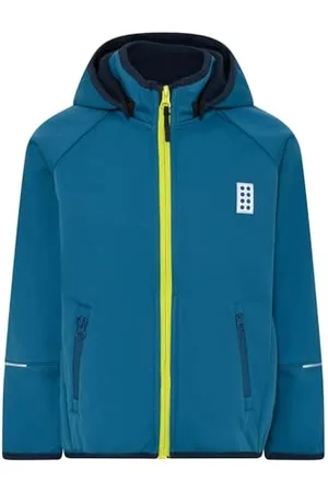 KABOOKI Jungen LWSKY 764-SOFTSHELL Jacket Softshell, Blue, 80