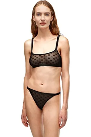 Karl Lagerfeld Damen Kl Monogramm Flock Bralette S