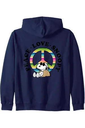 Peanuts Erdnüsse - Peace Love Snoopy Kapuzenjacke