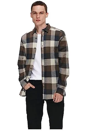 Only & Sons Herren Freizeit Hemd ONSGUDMUND Slim Fit XS S M L XL XXL Baumwolle, Größe:L, Farbe: 22020301