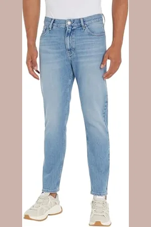 Tommy Hilfiger Herren Jeans Hose Dad Fit Tapered Fit, Blau ( Light), 38W/36L