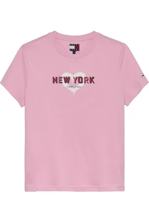 Tommy Hilfiger Damen T-Shirt Kurzarm TJ X NYC mit Rundhalsausschnitt, , M