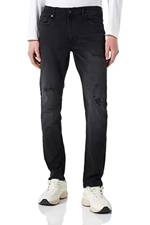 Only & Sons Herren Onsloom Slim Black Damage 2948 Bf Jeans, , 32W / 34L EU