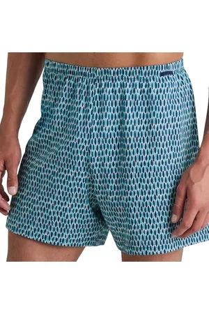 Calida Prints Boxershorts Herren, mit stoffüberzogenem Bund, aus 100% Baumwolle, ohne Eingriff