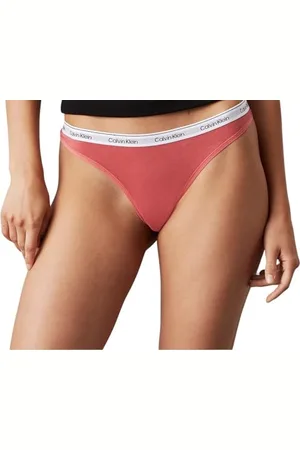 Calvin Klein Damen String Thong Unterwäsche, Rot (Dusty Cedar), 3XL