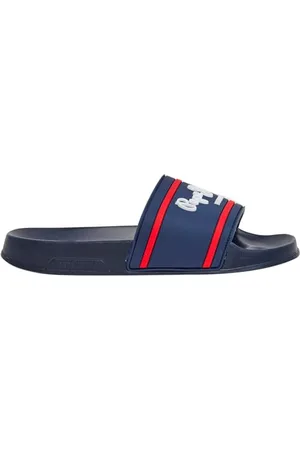 Pepe Jeans Jungen Slider Logo B Flip-Flop, Blau (Ocean Blue), 2,5