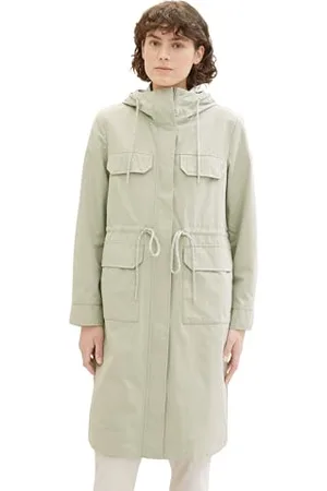 TOM TAILOR Damen Parka Mantel mit Kapuze, , L