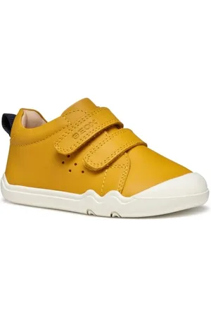 Geox Baby-Jungen B STEPPIEUP Boy A Sneaker, Ochreyellow/Navy, 23 EU