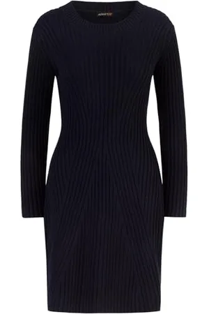Apart APART Strickkleid mit ausgestelltem Rockpart, , 40