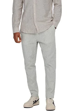 Only & Sons Herren Sweatpant ONSLINUS Crop Life LIN - Tapered Fit - XS-XXL, Größe:M, Farbe: 22024949