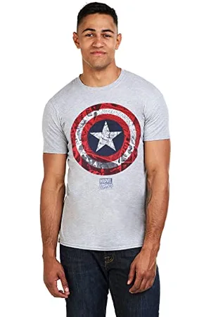 Marvel Herren Ca Comic Shield T Shirt, , XXL EU