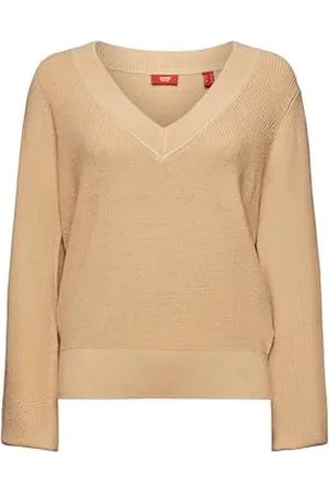 ESPRIT Damen 113EE1I347 Pullover, 295/CREAM , Small