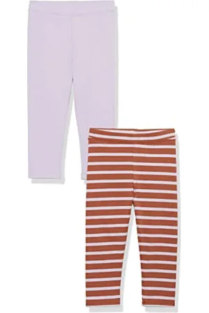 Amazon Mädchen Jersey-Leggings aus Baumwoll-Stretch, 2er-Pack, , 9 Jahre