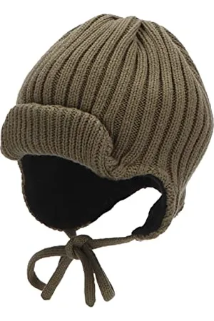 Sterntaler Baby Mädchen Strickmütze Baby GOTS Strickmütze Aufschlag Mütze - Baby Strickmütze - aus Baumwolle mit Bindeband - , 51