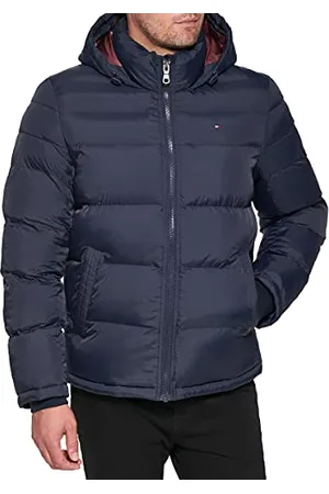 Tommy Hilfiger Herren Classic Hooded Puffer Jacket (Regular and Big & Tall Sizes) Daunen, Oberbekleidung, Mantel, , 2X