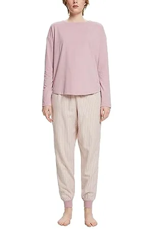 ESPRIT Damen Flannel WV Stripe NWSUS c pj_ll_ls Pyjamaset, , XL