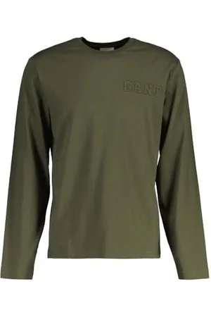GANT Herren Embossed LS Tshirt T-Shirt, , 3XL