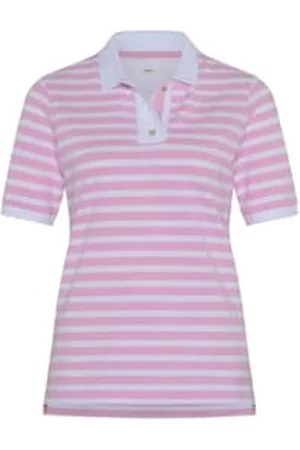 Brax Damen Style Cleo Poloshirt Pique gestreift, ,42