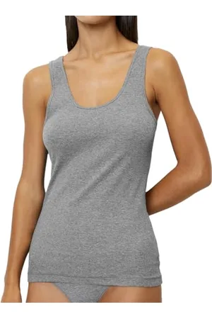 Marc O’ Polo Marc O´Polo Women Iconic Rib Tank Top, Grey