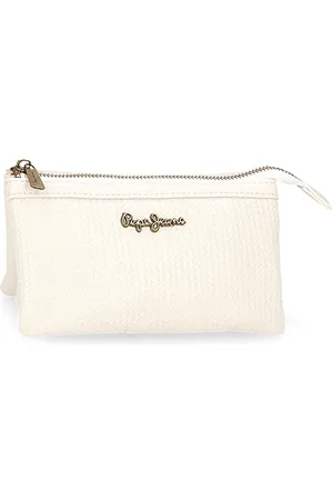 Pepe Jeans Lena Geldbörse drei Fächer weiß 17,5 x 9,5 x 2 cm Kunstleder