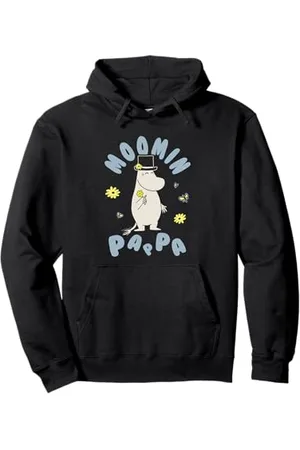 Moomin Pappa mit Blumen Lichtumriss Pullover Hoodie