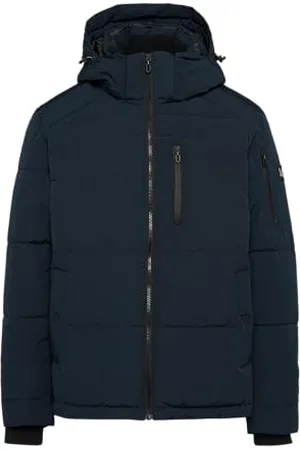 QS by s.Oliver Wasserabweisende Steppjacke mit Abnehmbarer Kapuze L