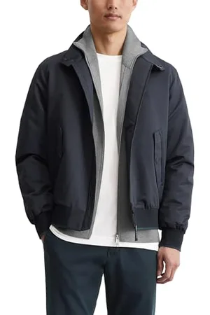 Marc O’ Polo Marc OߴPolo Herren Übergangsjacke wasserabweisend gefüttert, Blau (Dark Navy), 3XL