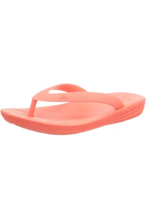 FitFlop Iqushion Kids Ergonomic Flip-Flops Flipflop, neon-orange, 29 EU