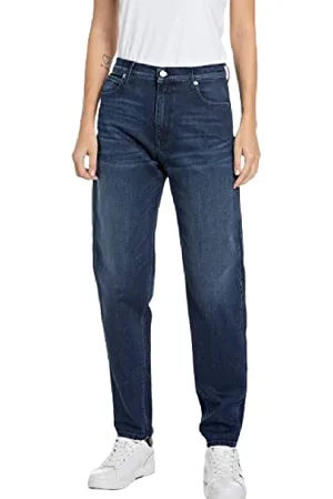 Replay Damen Jeans Keida Baloon-Fit, (Blau), 24W / 30L