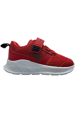KangaROOS Jungen Unisex Kinder K-IR Fast EV Sportschuhe, Fiery red/Jet Black, 21 EU