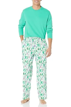 Amazon Herren Pyjama-Nachtwäsche-Set Aus Weichem Flanell (Erhältlich In Übergröße), , 5XL Große Größen