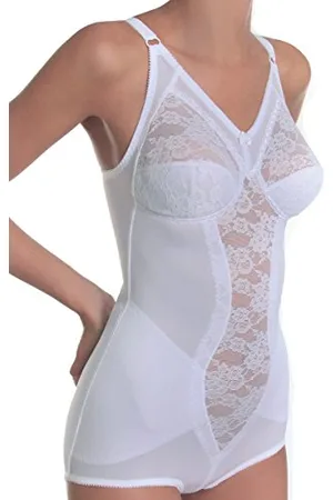 SASSA Damen BH Hosen-Korselett, Weiß, 95B (Herstellergröße:95B)