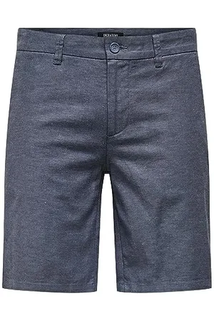 Only & Sons Herren ONSMARK 0011 Cotton Linen Shorts NOOS Chinoshorts, , M
