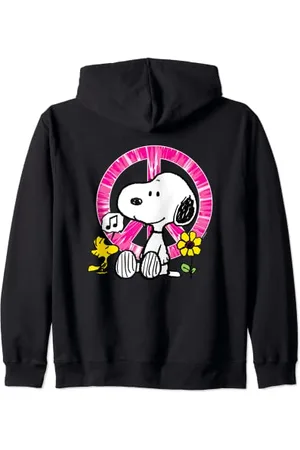 Peanuts – Snoopy Woodstock Peace Schild Kapuzenjacke