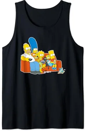 The Simpsons Homer Marge Maggie Bart Lisa Simpson Couch Tank Top