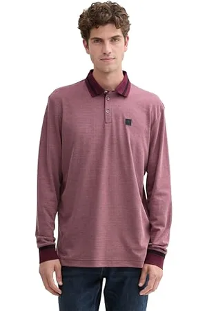 TOM TAILOR Herren Longsleeve Piqué Poloshirt, , XXL