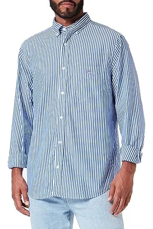 GANT Herren REG POPLIN Stripe Shirt Klassisches Hemd, , Standard