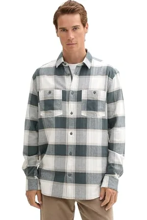 TOM TAILOR Herren Comfort Fit Hemd im Karomuster, , XL