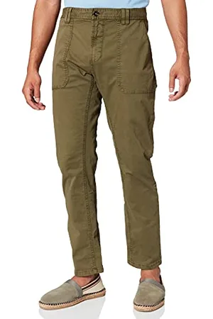 Camel Active Herren Tapered Fit Toronto Chino Hose , Brown , 33W / 32L