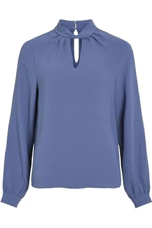 VILA Female Oberteil mit Langen Ärmeln High Neck