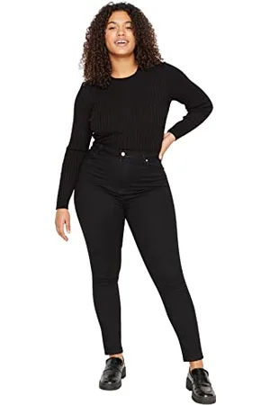 Trendyol Damen High Waist Skinny Fit Plus Size Jeans Hose, , 68 Größen