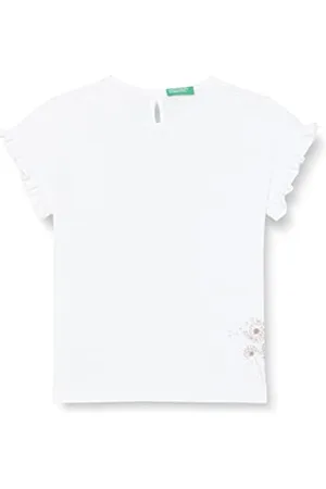 Benetton Mädchen T-shirt 3f4jg102a Kurzarm Shirt, , 9 Monate EU