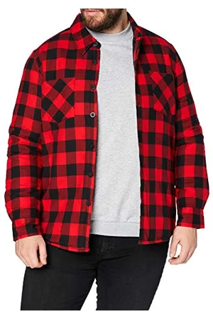 Urban classics Herren TB3958-Padded Check Flannel Shirt Hemd, , L