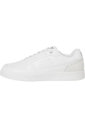 JACK & JONES Herren JFWEALING PU NOOS Sneaker, White/Detail:Silver, 40 EU