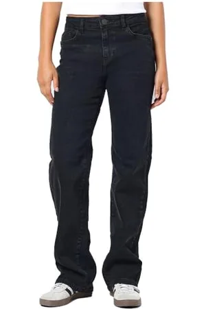Noisy May Damen Denim Jeans Hose Wide Leg Mid Waist Stretch Pants NMYOLANDA, Farben: , Größe:32W / 32L, Beinlänge:L32