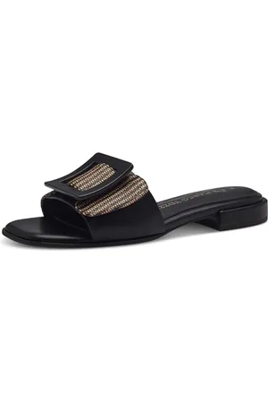 Marco Tozzi Damen Pantoletten mit Blockabsatz Elegant, Schwarz , 39 EU