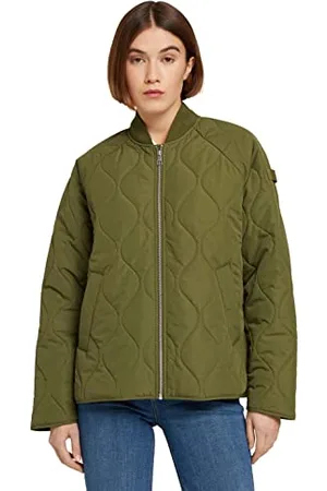 TOM TAILOR Damen Bomberjacke mit Steppung 1030103, 22694 - Cypress Olive, XS
