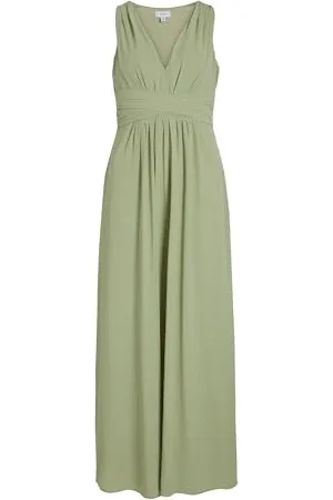 VILA Vikarin Maxikleid für Damen, V-Ausschnitt, Bm/Dc, ,38